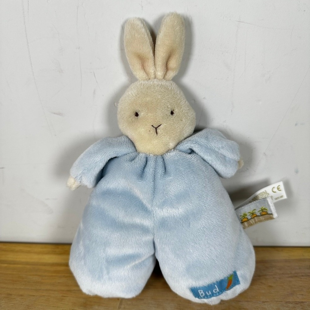 Bunnies By The Bay Plush Blue Bud Bunny Rabbit Stuffed Animal Nursery Lovey